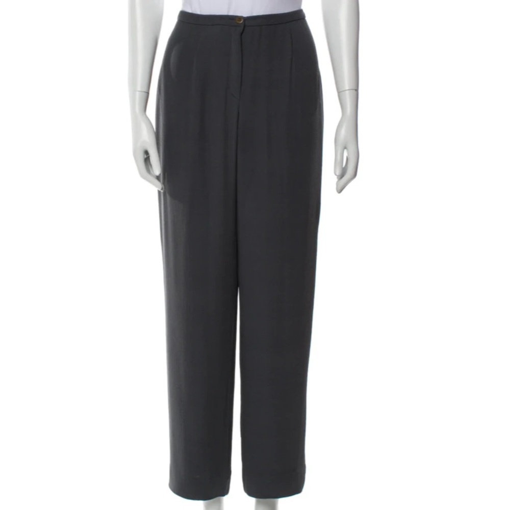 Giorgio Armani - silk straight leg pants